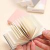 3Pcs Thick Drawing Paper Mini Drawing Book Compact PU Leather Cover Miniature Sketchbook Unlined No Bleed Extra Small Notepads