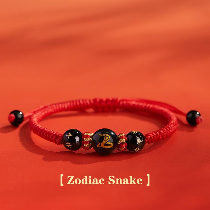 Chinese Style Zodiac Red Rope Braided Bracelet For Men Women Simple  Year Lucky Bracelet Amulet Jewelry Accessories Gifts