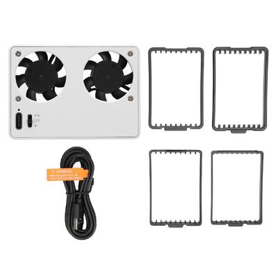 Camera Video Dual Cooling Fan 2 Speed Quiet Semiconductor Fan Camera External Cooling System for A7M4 ZVE1 A6700 A7C2