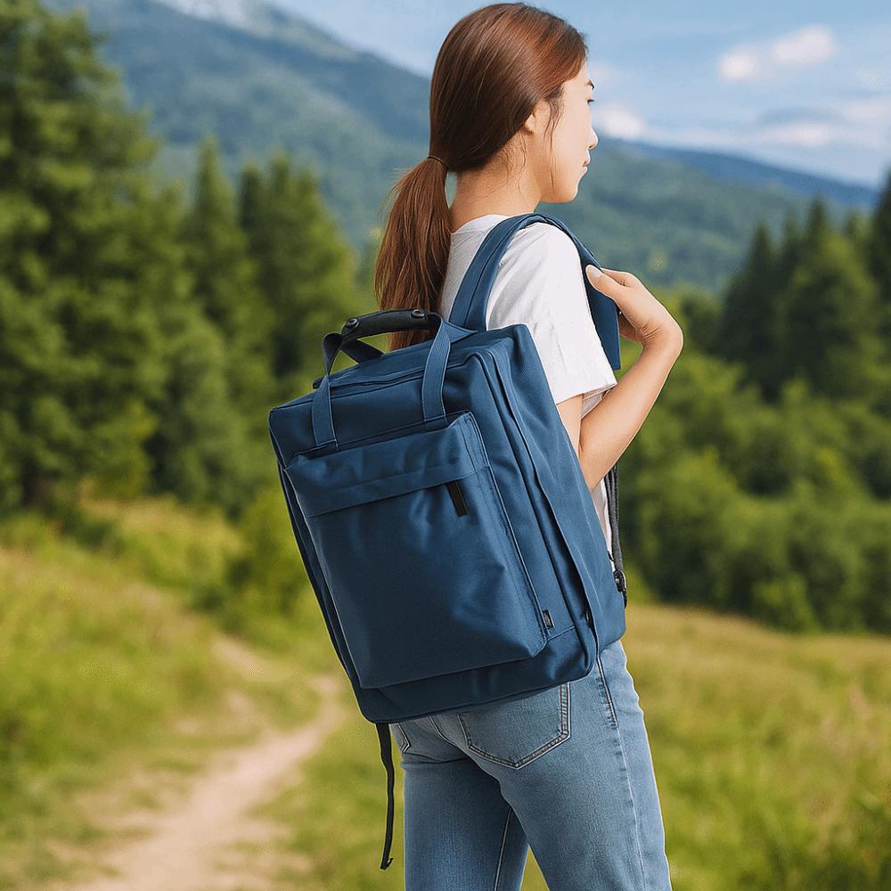 Large Capacity Business Laptop Backpack Nylon Student Backpack Portable Short Trip Bag School