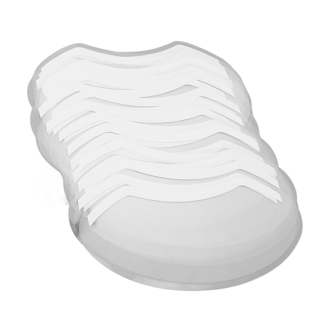 30 Stück Einweg-Gesichts-Augen-Schutzschild Transparentes Plastik Make-up Dusch-Gesichtsschutzschilde für Friseursalon