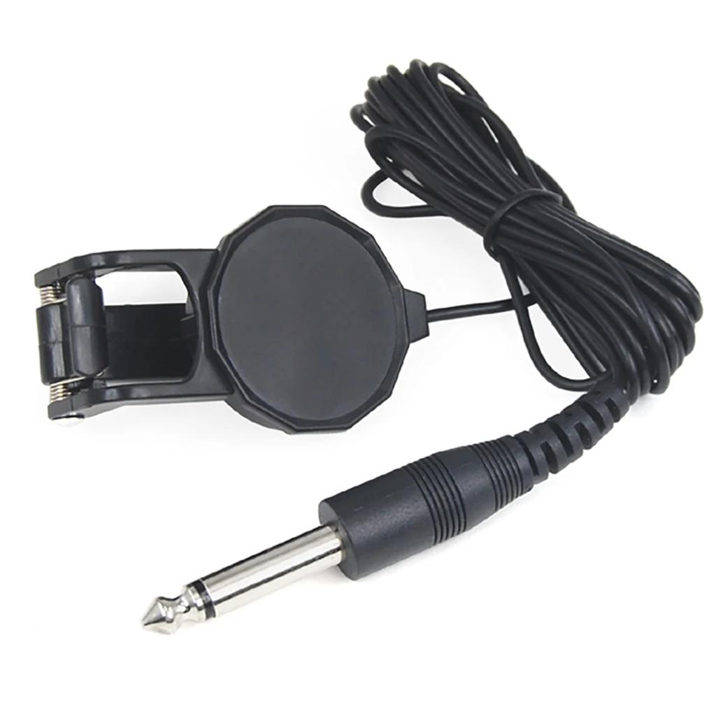 Miwayer Clip-On Pickup Microphone Piezo with Audio Jack for Acoustic Guitar, Violin, Ukulele, Banjo, Musical Instruments