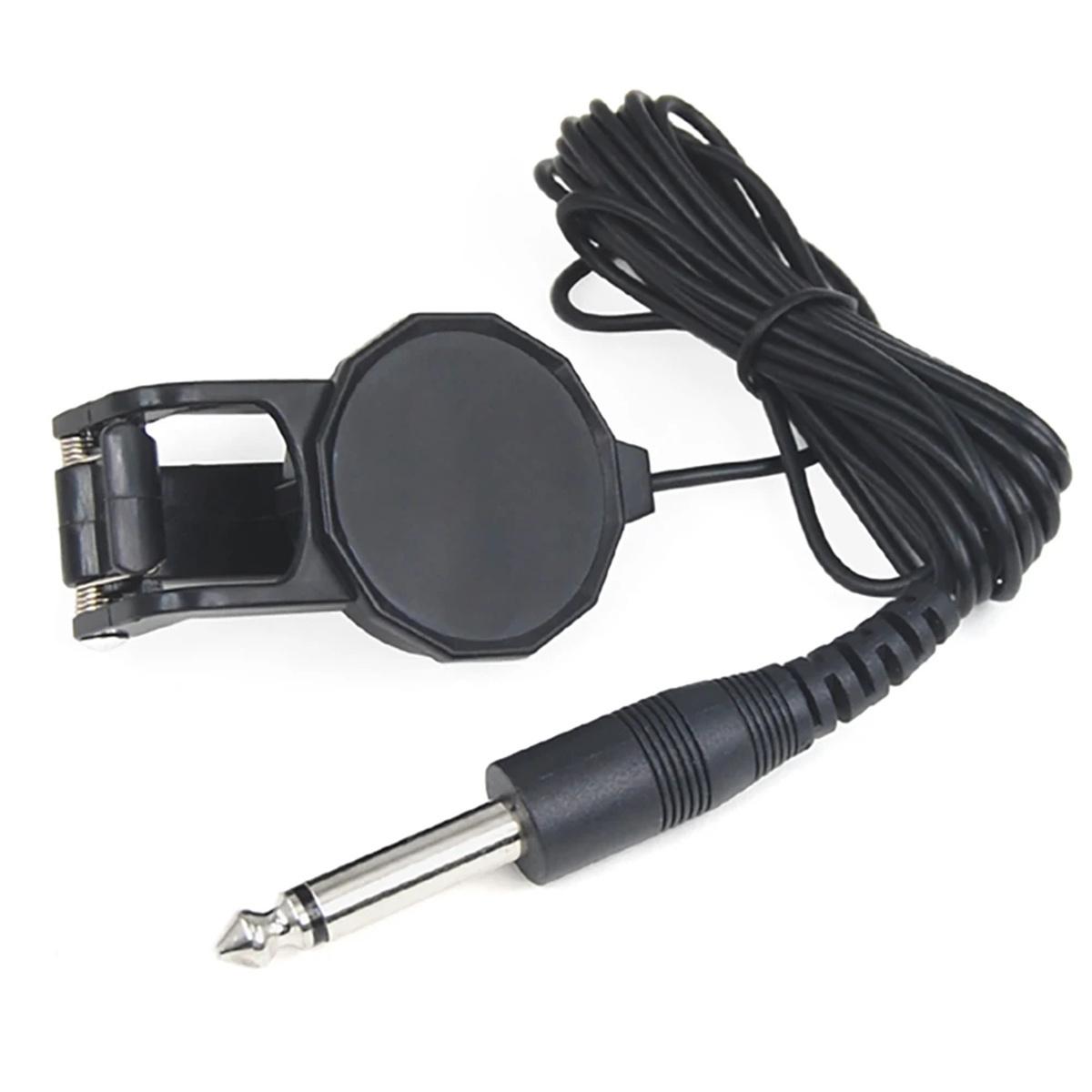 

Miwayer Clip-On Pickup Microphone Piezo with Audio Jack for Acoustic Guitar, Violin, Ukulele, Banjo, Musical Instruments