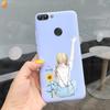 Für Huawei P Smart Hülle Niedliche Blume Schwarz Weiches TPU Silikon Bumper Hülle Für Huawei PSmart P Smart 2017 FIG-LX1 Handyhülle Funda