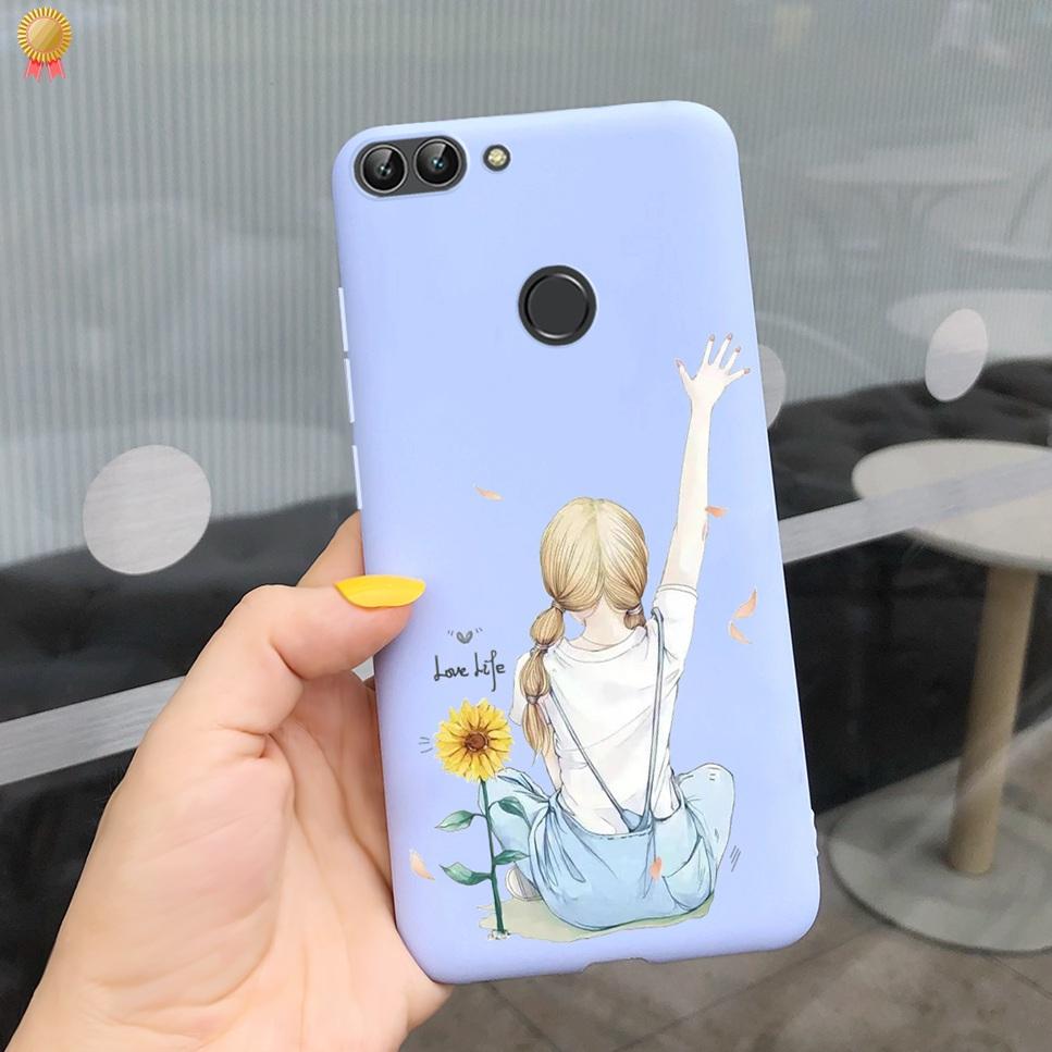 Für Huawei P Smart Hülle Niedliche Blume Schwarz Weiches TPU Silikon Bumper Hülle Für Huawei PSmart P Smart 2017 FIG-LX1 Handyhülle Funda