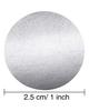 300 Stück 2,5 cm runde silberne Rubbelaufkleber, Rubbeletiketten, Aufkleber für Partyaktivitäten, Schreibwarenaufkleber