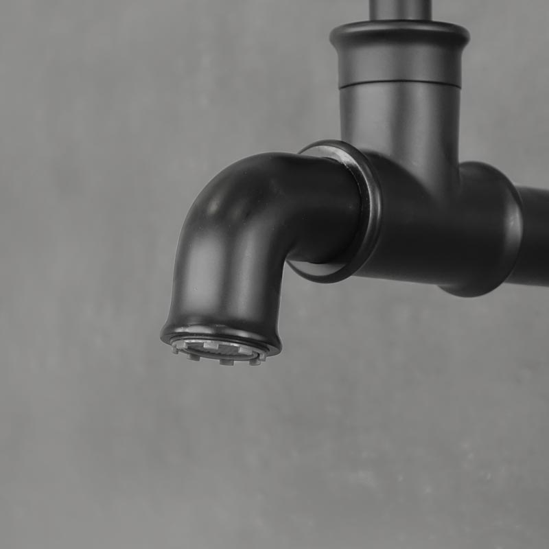 SALFORD black long garden hose tap