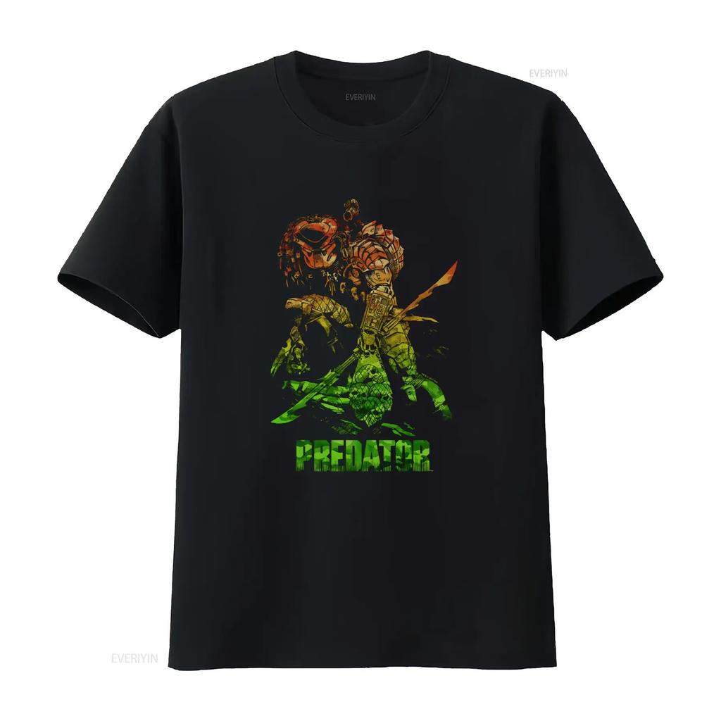 Predator Camo T Shirt Licensed Sci Fi Alien Movie Retro Classic Black vintage Washed fashion Slightly designer clothes Unisex