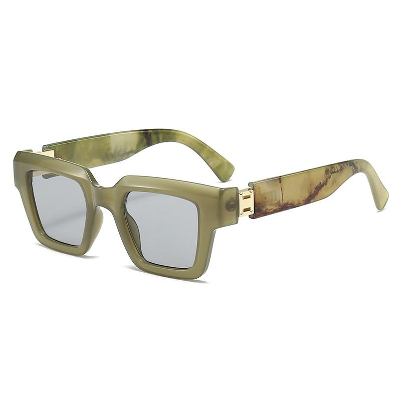 INS Popular Square Sunglasses UV400 Protection Unisex Retro Designer Shades for Women Men Travel Fashion Accessories
