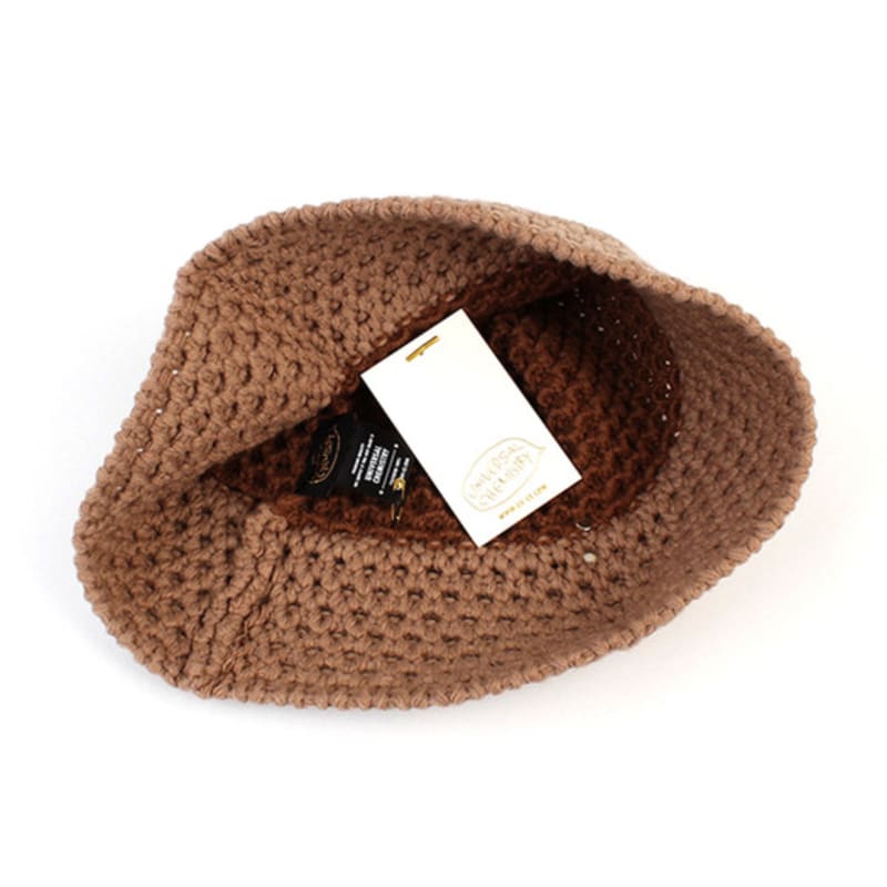 Universal Chemistry Two Tone Brown Knit Bucket Hat Knit