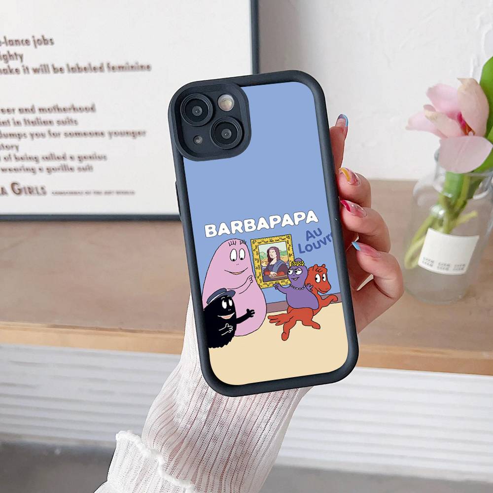 Cute Cartoon Barbapapa For iPhone 17 16 15 14 13 12 11 Pro Max Plus Phone Case Covers