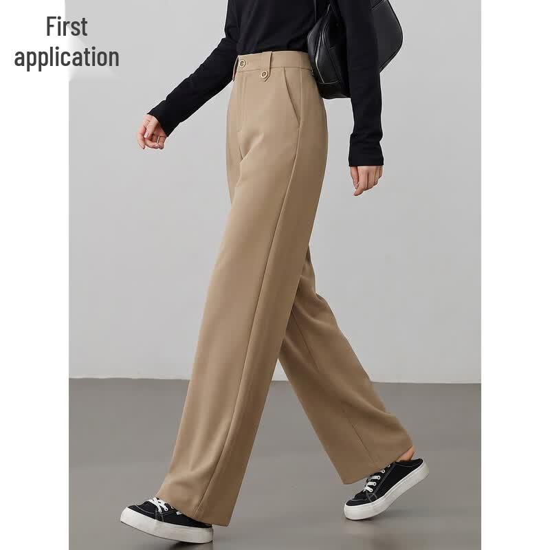 Chushen Women's High-Waist Casual Commuter Trousers