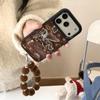 Premium Brown Velvet Angel Horse Case for iPhone 17, 16 Pro Max, 15, 14