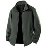 Unisex Casual Outdoor Solid Color Skirt Zippered Fleece Jacket