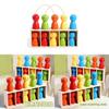 Wooden Childrens Color Matching Blocks With Stackable Design For Toddler Cognitive Development