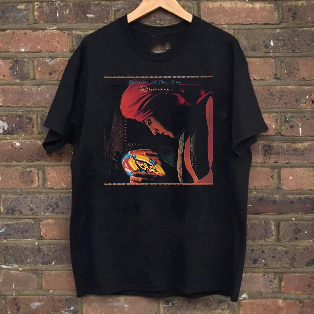 

Electric Light Orchestra Discovery Black Cotton USA New T Shirt Size S-5XL 5XL різнокольоровий