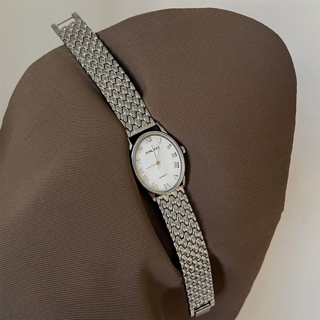 Sunlifex Medieval Small Golden Bean Vintage Antique Watch Watch Versatile Fritillary Face Bracelet Watch