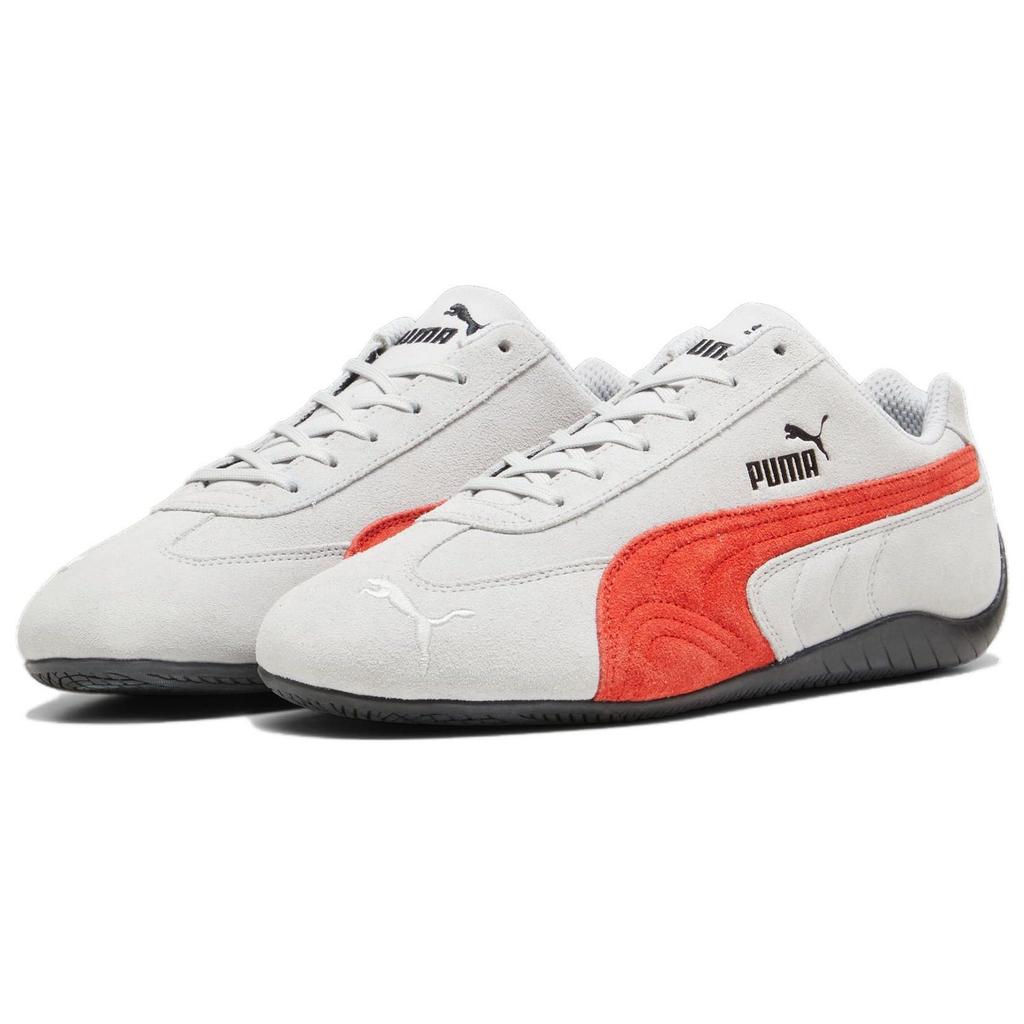 PUMA Speedcat Cushioning Abrasion Resistant Low top Running Shoes Unisex Gray Red 387272-04