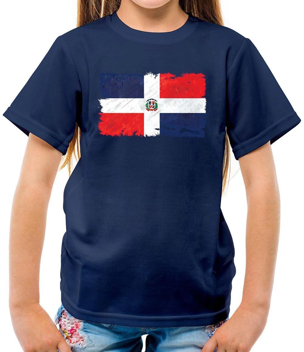 Dominican Republic Flag - Kids T-Shirt - Dominica Flags Country World 110