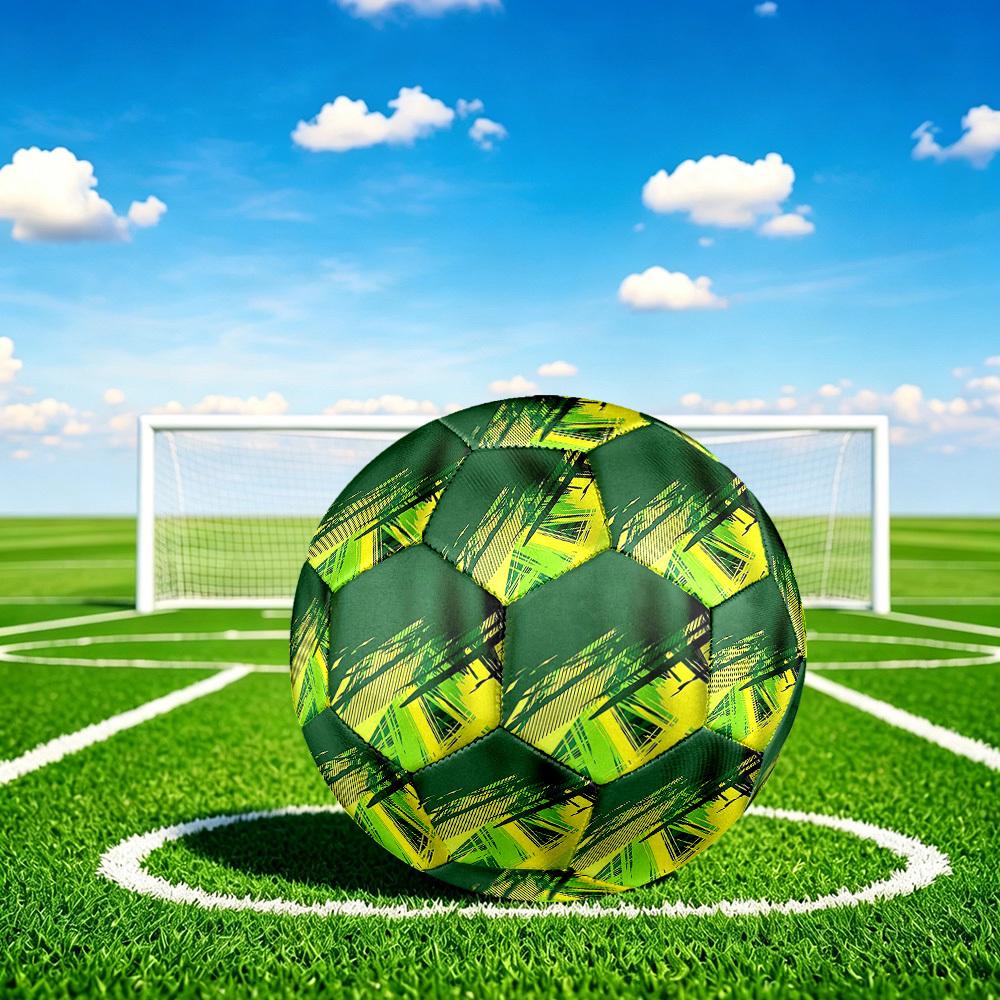 1pc Abstract Palm Size 5 Soccer Ball Professional Match Training Football Indoor &Outdoor Sports Ball Lightweight Durable c6595