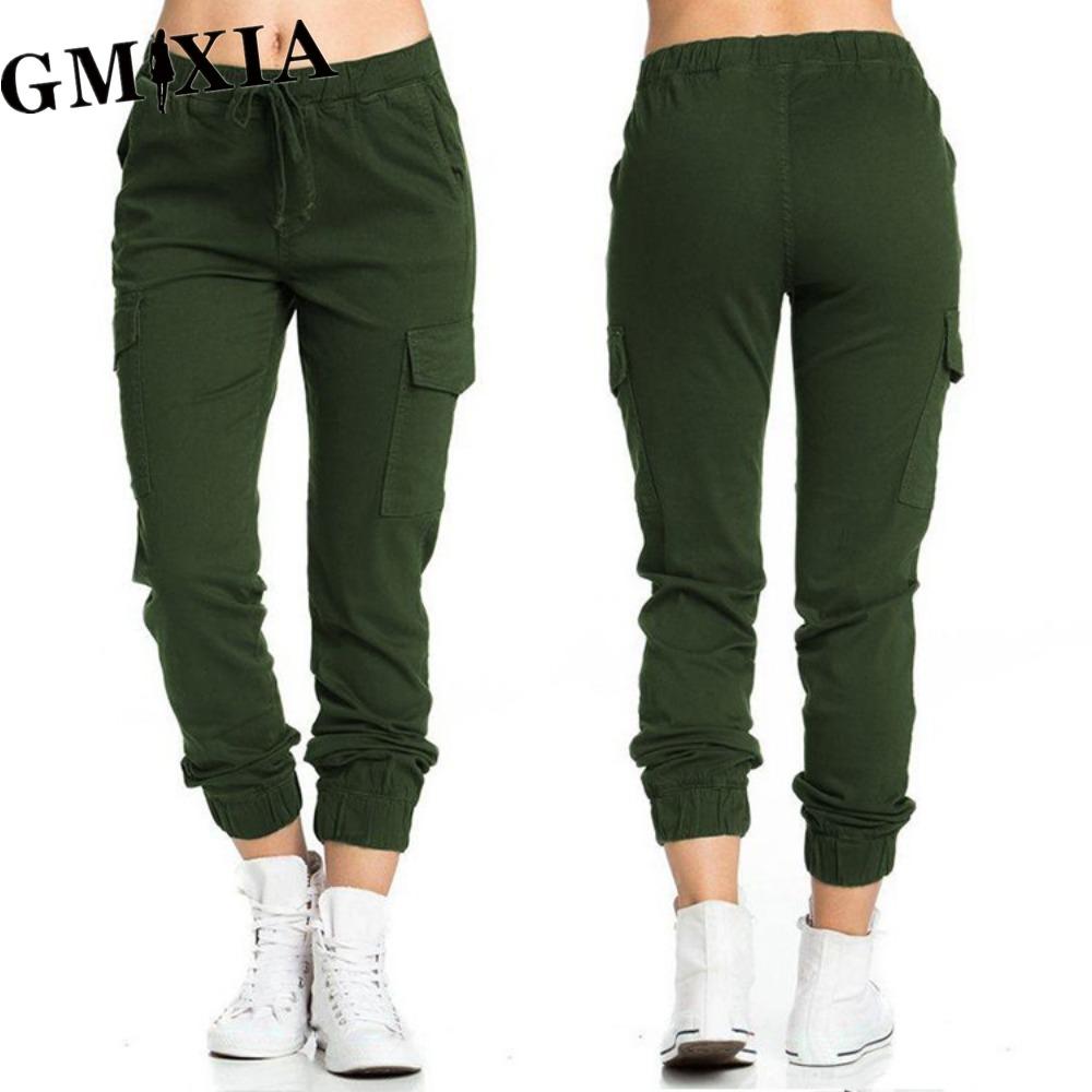 

GMXIA Женские Модные Повседневные Однотонные Брюки и Капри с Принтом XXXXXL армия зеленый