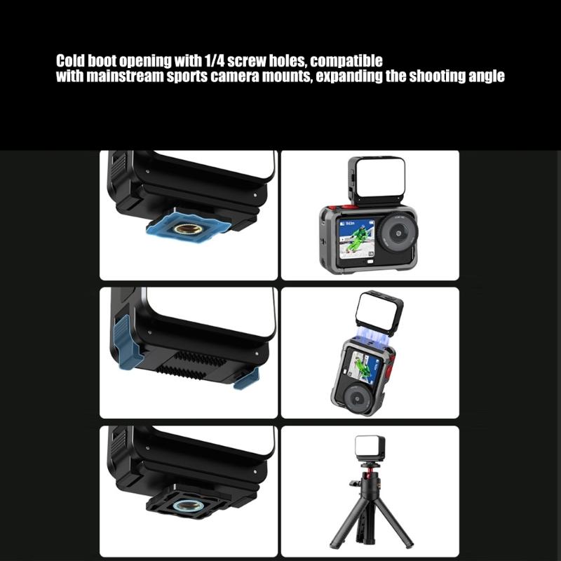Magnetic Clip On LED Light Featuring Adjustable Brightness Levels Long Battery & Water Resistance for ACTION6