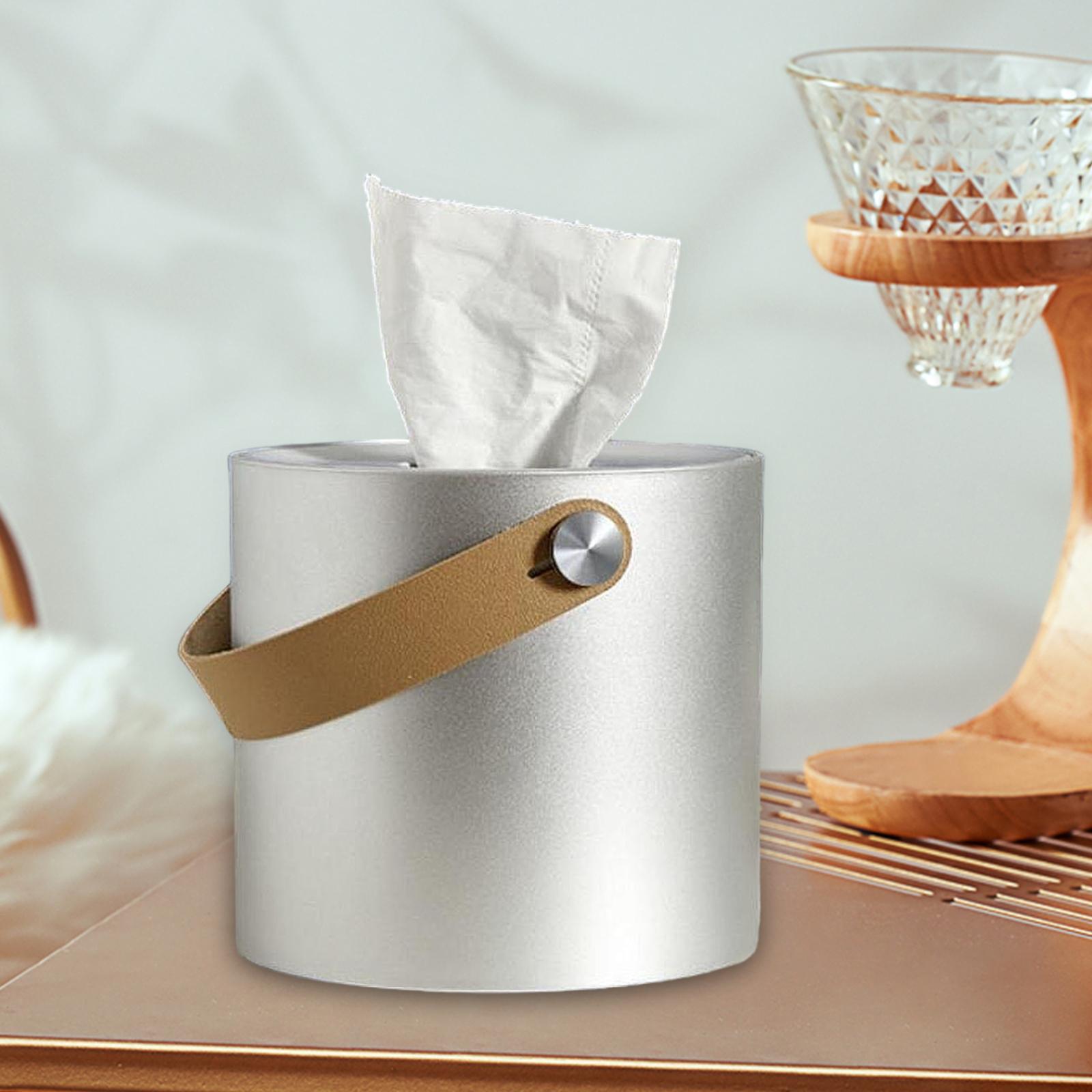

Крышка для коробки салфеток с ручкой, модный цилиндр для прикроватной тумбочки в ванной комнате