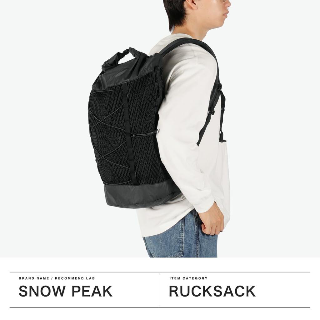 Snow Peak Double Face Mesh Backpack Backpack Bag AC-25SU407