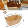 50Pcs  Loaf Cake Cases, Rectangular Greaseproof Paper Cupcake Liners, Greaseproof Paper Moulds for Baking Muffins Bread