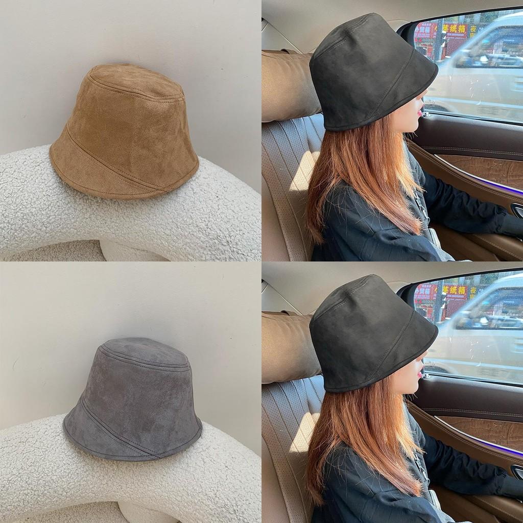Brim Wide Chic Suedelook Bucket Hat Comfortable And Stylish For All Seasons