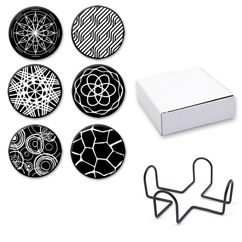 Sottobicchiere Rotondo in Silicone Antiscivolo Sottobicchiere Termico per Whiskey Set di Sottobicchieri da 10 cm
