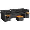 VidaXL Salon de Jardin avec Coussins 8 pcs, Sièges de Patio, Ensemble de Meubles, Mobilier de Terrasse Arrière-cour 3226650