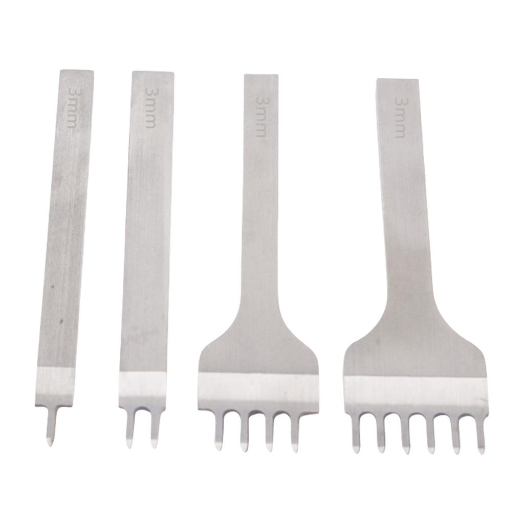 Steel Leather Hole Punch Craft Chisel Tool Leather Stitching Punch For Precise Punching And DIY Leatherworking Projects