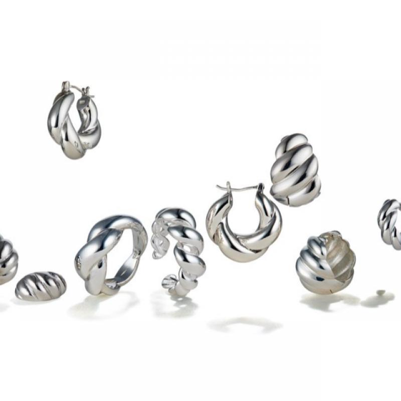 Tani by Minetani CroiSSant Earring Gt 22 S E8