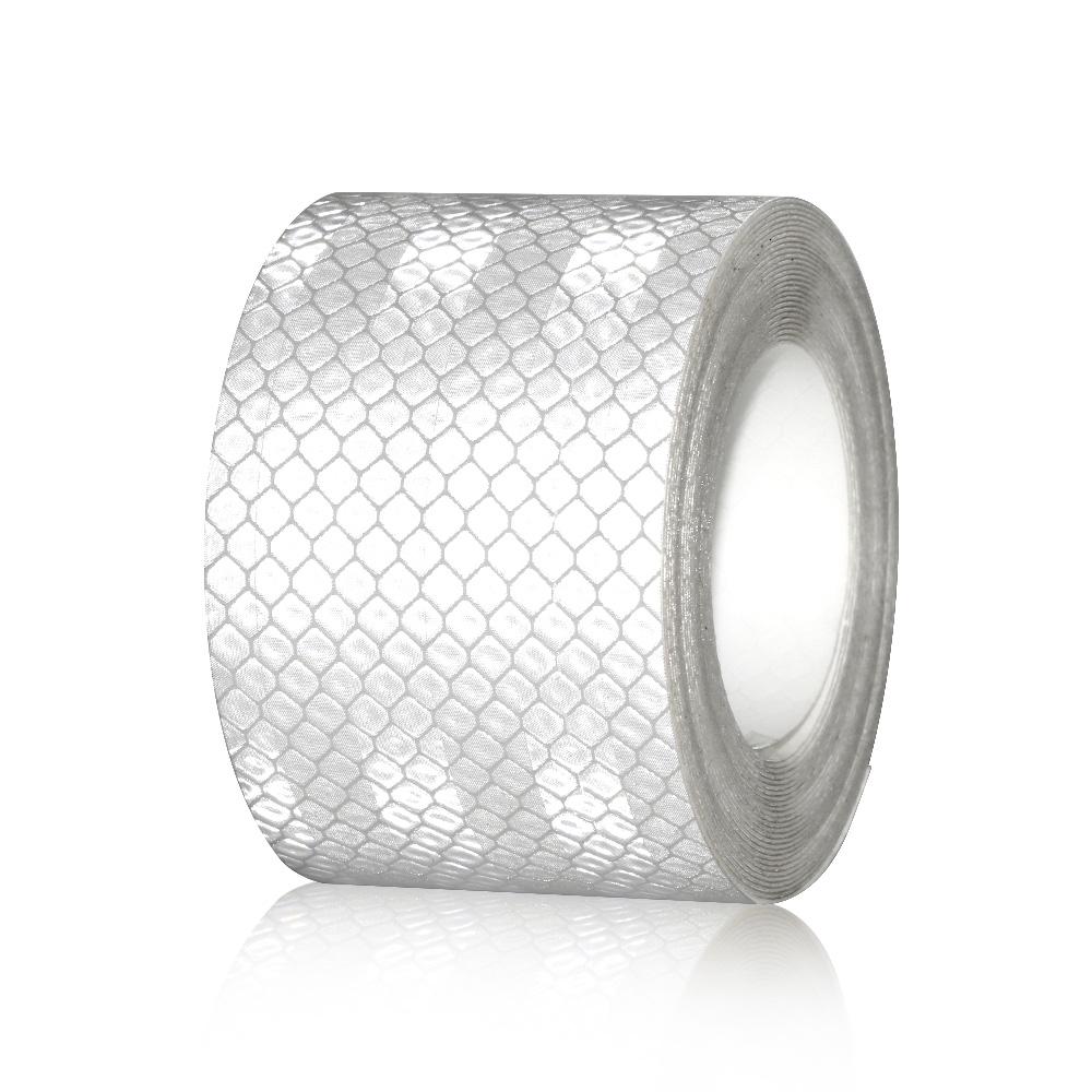 Car Reflective Tape Stickers High quality 5cmx200cm Auto Motorcycle Safety Reflective Material Film Warning Tape Car Styling белый