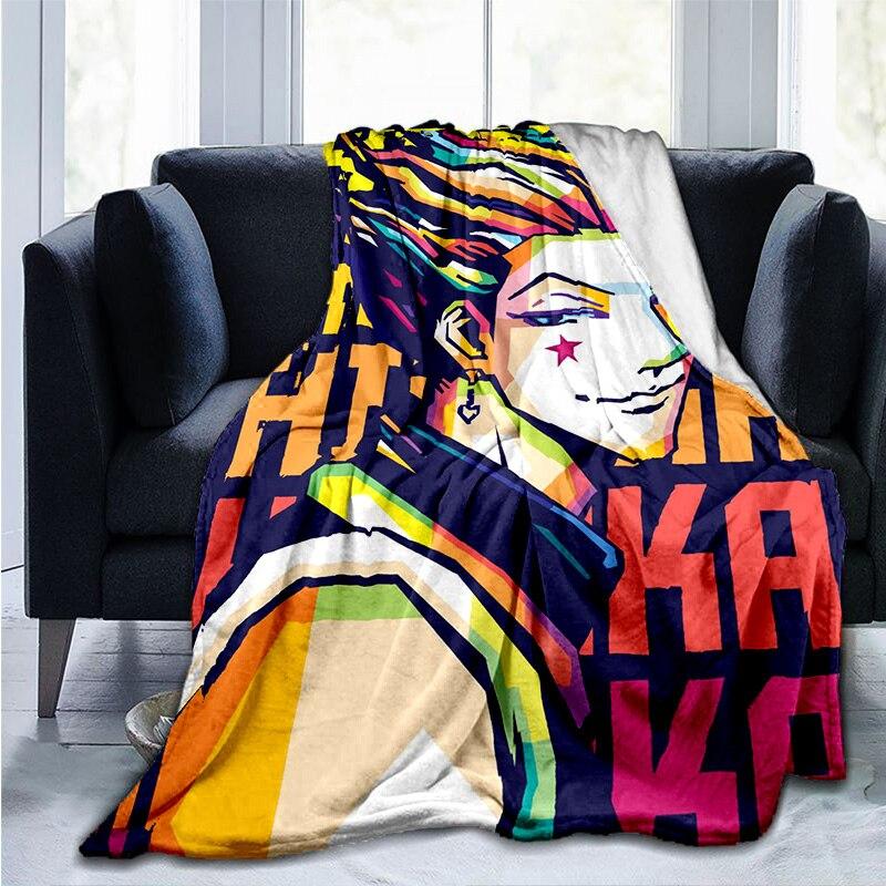 Anime Hunter X Hunter Flanelová deka Kreslený potisk Deky pro teenagery Povlečení Potah na pohovku Přehoz na postel Cestování Turistika Piknikové deky