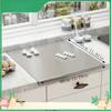 Stainless Steel Cutting Board With Lip Home Pizza Food Chopping Board Pastry Baking Board Countertop Protector Kitchen Gadget
