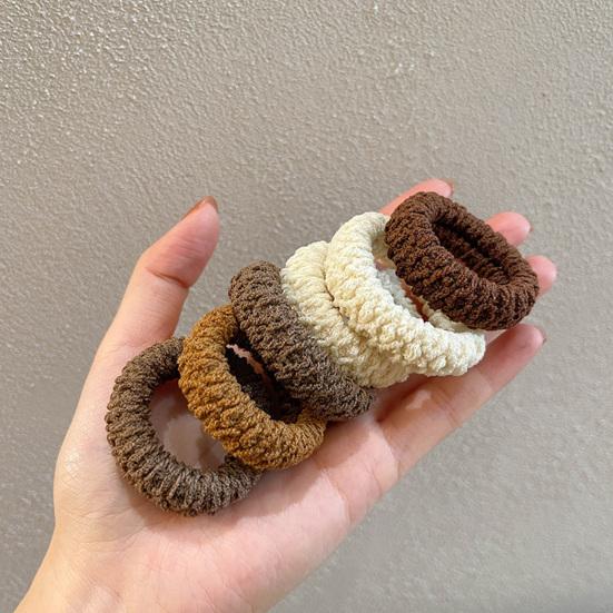 6Pcs Hair Ropes Ponytails Buns Braids Anti-Slip Headbands Soft Seamless Elastic Hair Ties Hair Accessories