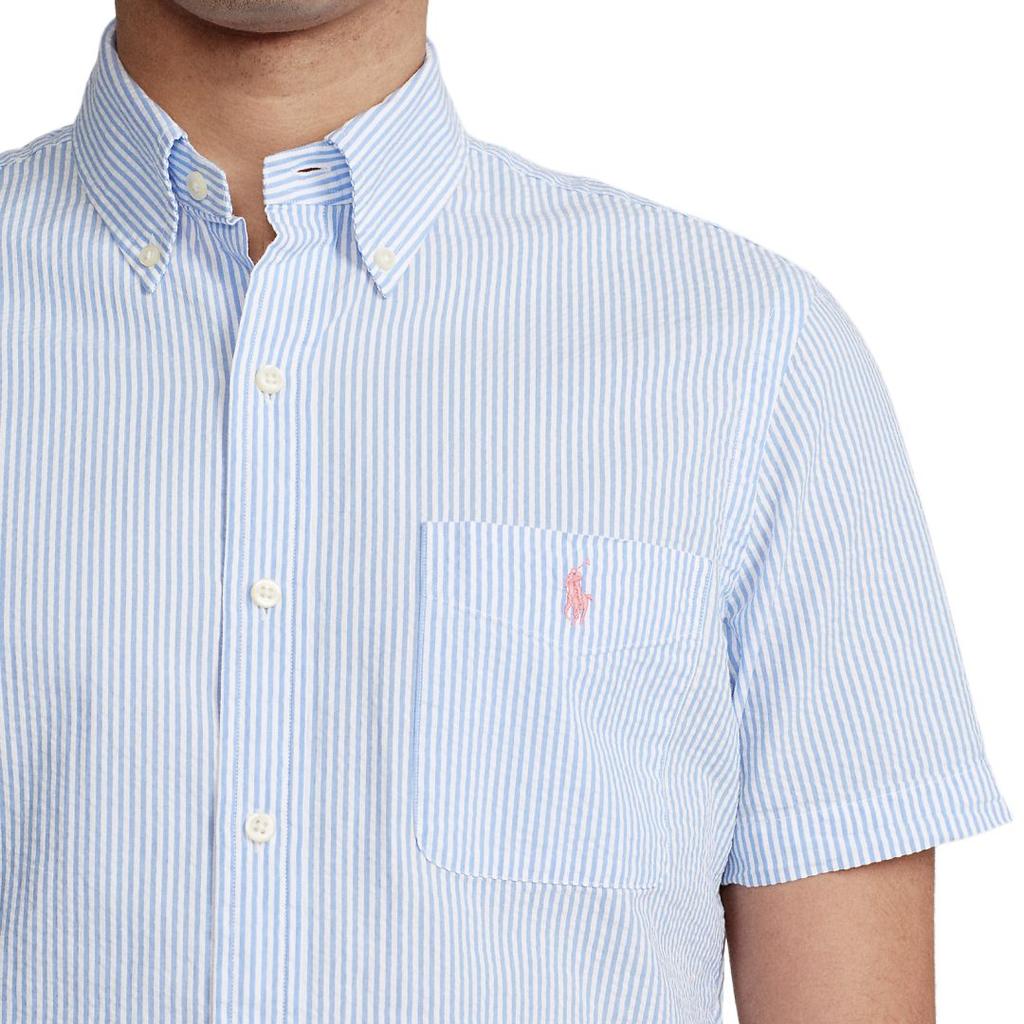 Polo Ralph Lauren Classic Fit Cotton Poplin Short Sleeve Shirt Men Shirts 710833826-003