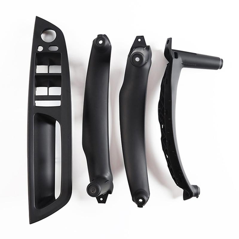 Only for LHD Car 4Pcs/Set Black Car Interior Door Pull Handle for BMW X5 E70 X6 E71/E72
