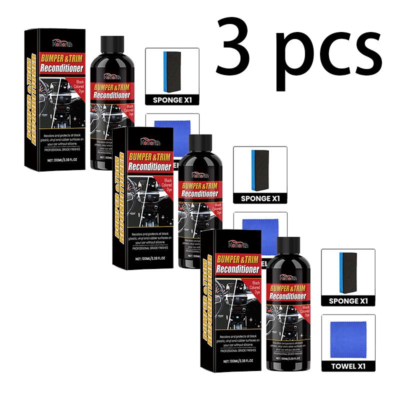 Homonth Automotive Black Plastic Refresher Interior Dashboard Stain Remover Scratch Renovator