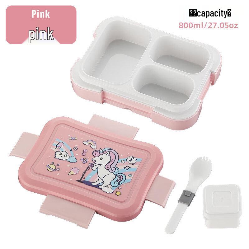 Zhishi Kids Microwaveable 3-Compartment Lunch Box