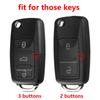 Silicone Car Key Cover Case For VW Golf 4 POLO Passat B5 T4 for Seat Cordoba Altea XL Leon for Skoda Octavia Superb 3 Buttons