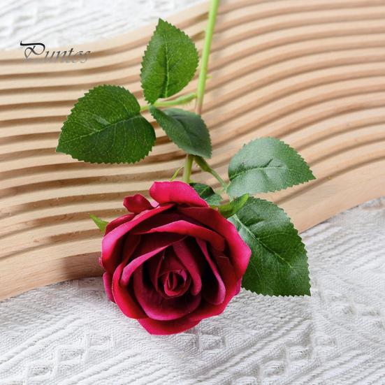 Simulated Flower Decor Artificial Rose Branch with Stem Home Wedding Party Faux Floral Arrangement Indoor Outdoor Garden Decoration Photo Props