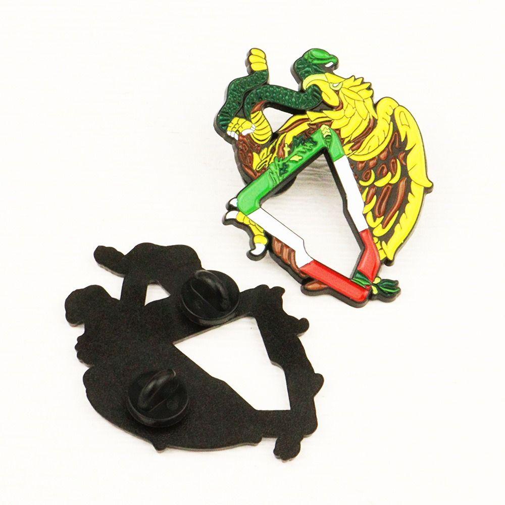 Metal Mexican Enamel Pin Eagle Baking Paint Brooches Funny Era Hat Pins  Decoration