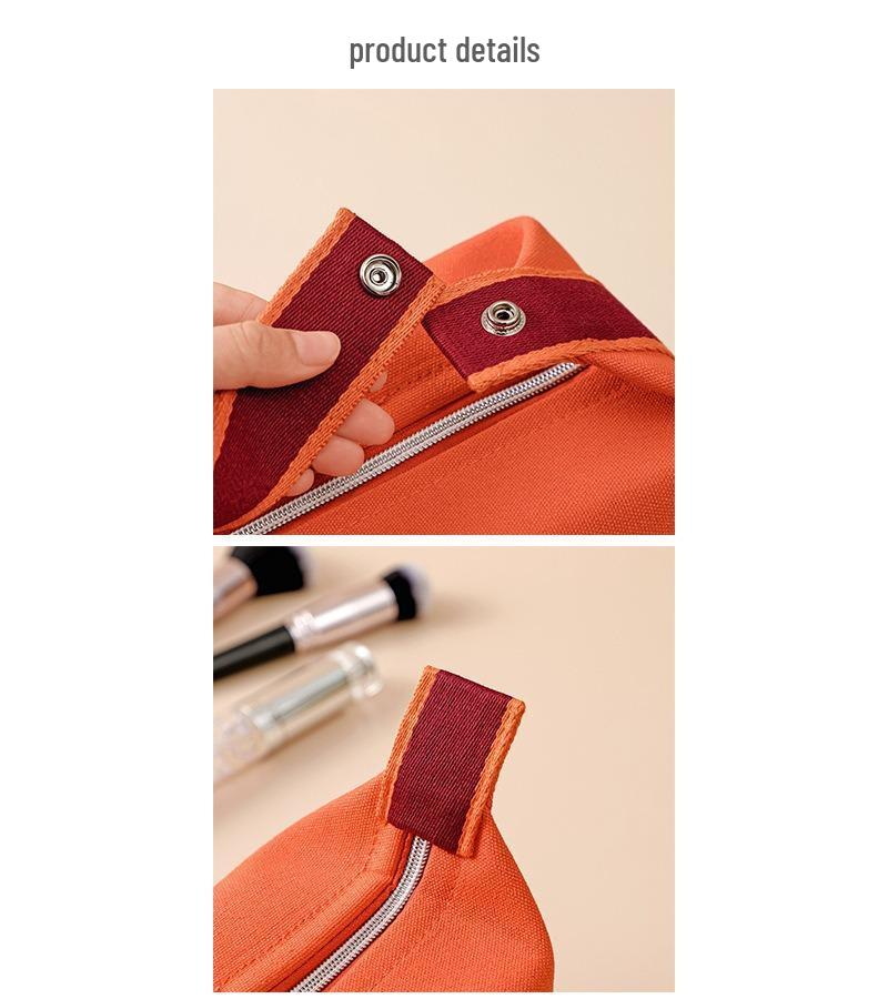 Women's High-Capacity Waterproof Makeup Bag - Stylish, Portable, Multi-Functional Canvas Toiletry Organizer