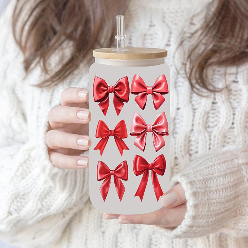 3D Uv Dtf Transfers Wrap Autocolante rezistente la ulei Impermeabil 16Oz Cupa Wraps Frumos fund imprimat pentru sticle de sticlă diy ceașcă de cafea