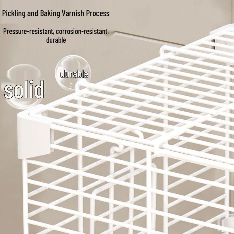 Deluxe Horizontal Wire Parrot Cage for Budgerigars - Anti-Splash Design