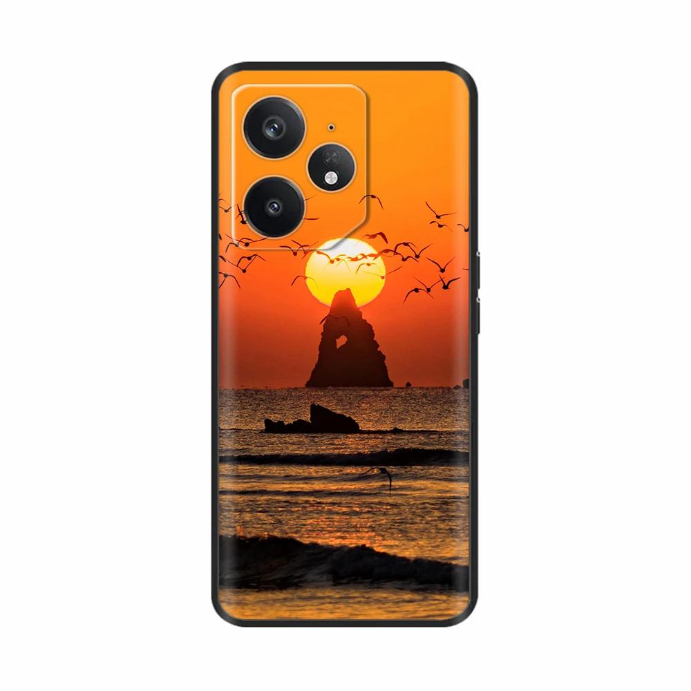 Für Realme Neo 7 Hülle Blume Vogel Weiches Silikon TPU Handyhülle Funda Für Realme Neo7 Abdeckung Realmi Neo 7 Hülle Handy Tasche Schalen
