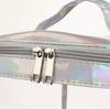 Waterproof PVC Holographic Makeup Bag Transparent Large Travel Toiletry Hand Storage Pouch, Makeup Organizer, Bag for Traveling